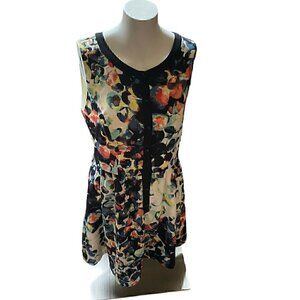Mac & Jac Womens Multicolor Floral Dress Size L